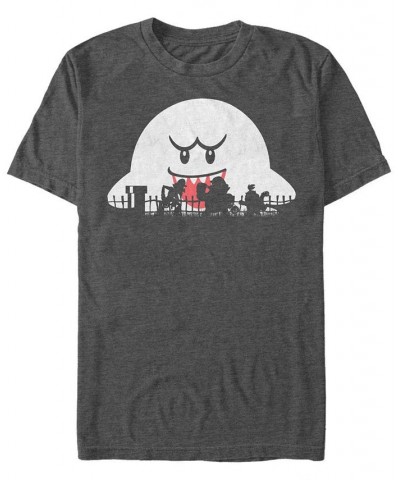 Fifth Sun Men's Halloween Silhouettes Short Sleeves T-shirt Gray $20.99 T-Shirts