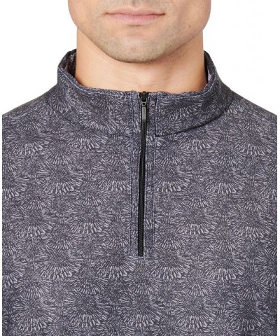 Men's Hawks Eye Bonded Fleece Lined Quarter Zip Sweater Black $46.92 Sweaters