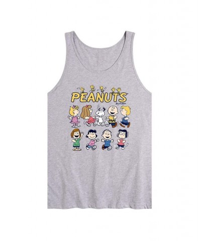 Men's Peanuts Characters Tank Gray $16.45 T-Shirts