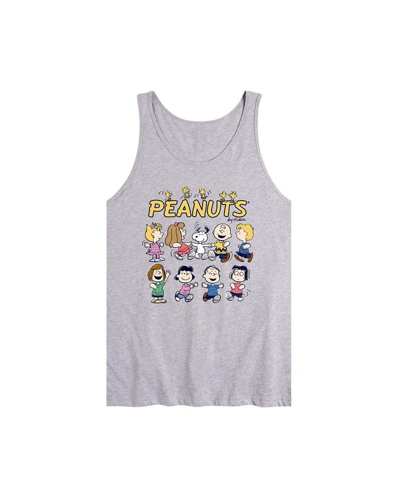 Men's Peanuts Characters Tank Gray $16.45 T-Shirts