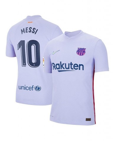 Men's Lionel Messi Purple Barcelona 2021/22 Away Match Authentic Player Jersey $54.40 Jersey