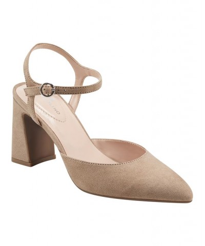 Women's Pointed Toe Kolby Pumps Tan/Beige $42.75 Shoes