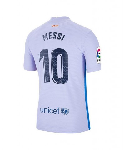 Men's Lionel Messi Purple Barcelona 2021/22 Away Match Authentic Player Jersey $54.40 Jersey