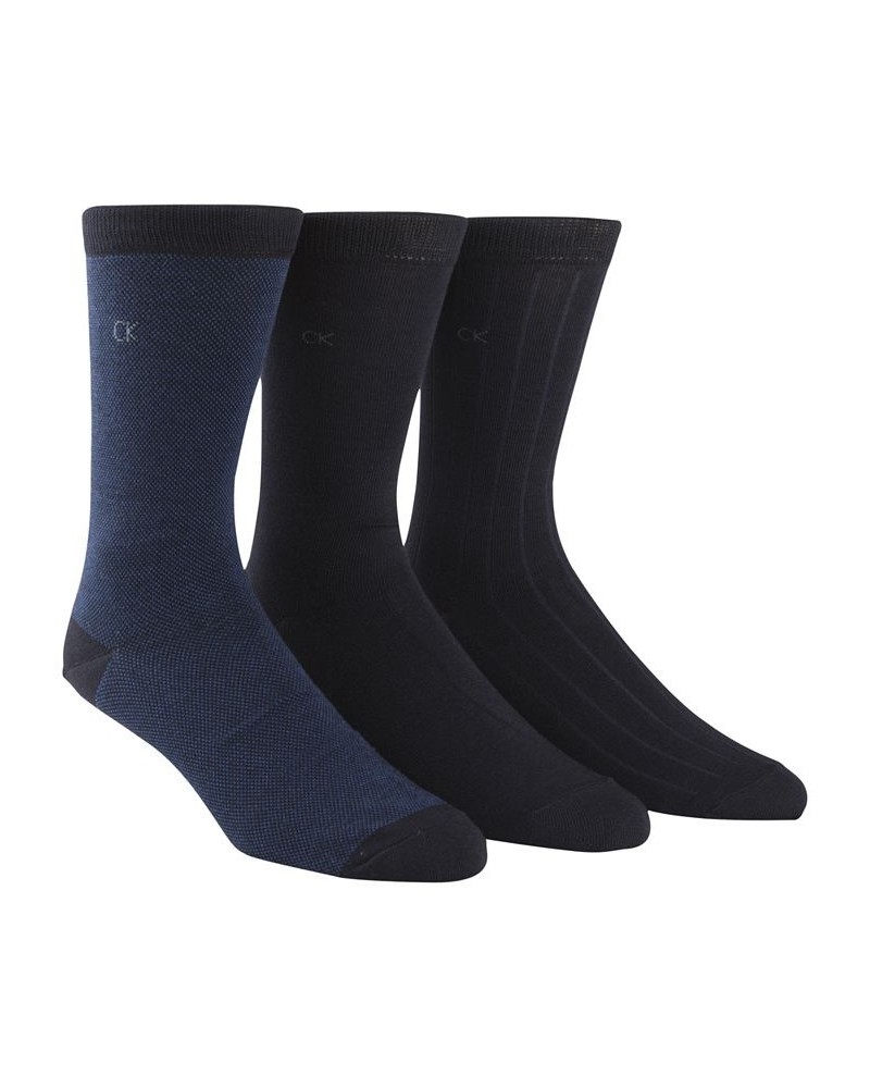 Men's 3-Pk. Birdseye Socks Blue $12.60 Socks