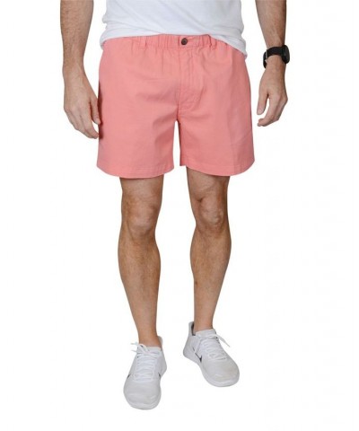 Men's Elastic Waist Pull-On 5.5" Shorts Coral $36.14 Shorts