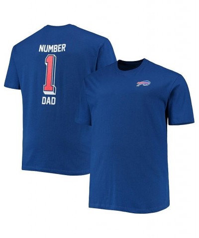 Men's Branded Royal Buffalo Bills Big and Tall 1 Dad 2-Hit T-shirt $17.10 T-Shirts