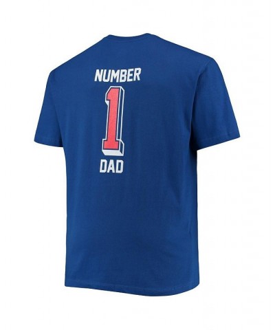 Men's Branded Royal Buffalo Bills Big and Tall 1 Dad 2-Hit T-shirt $17.10 T-Shirts