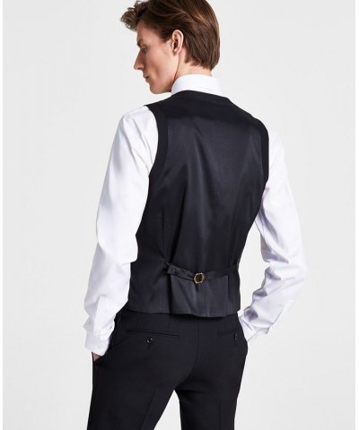 Men's Slim-Fit Faille-Trim Tuxedo Jacket, Vest & Pants Black $156.60 Suits