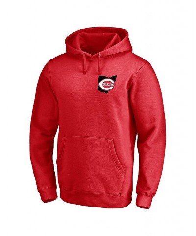 Men's Branded Red Cincinnati Reds Hometown Collection Big Red Machine Pullover Hoodie $46.74 Sweatshirt