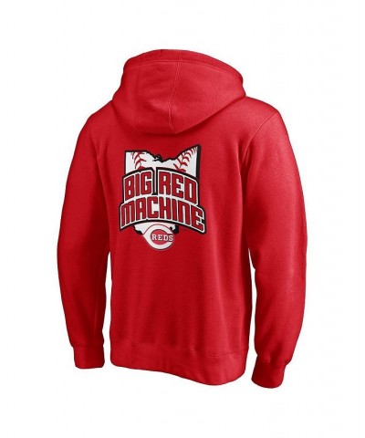 Men's Branded Red Cincinnati Reds Hometown Collection Big Red Machine Pullover Hoodie $46.74 Sweatshirt