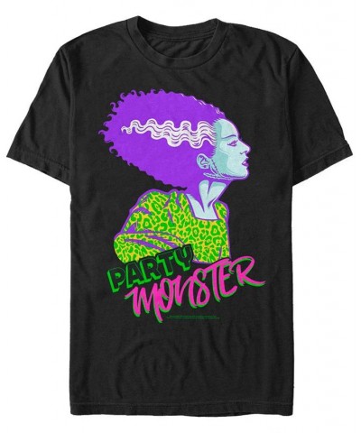 Universal Monsters Men's Bride of Frankenstein Party Monster Short Sleeve T-Shirt Black $18.89 T-Shirts