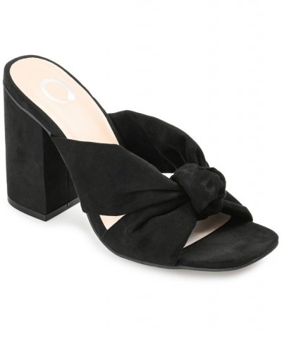 Women's Tabithea Knotted Sandals Black $46.55 Shoes