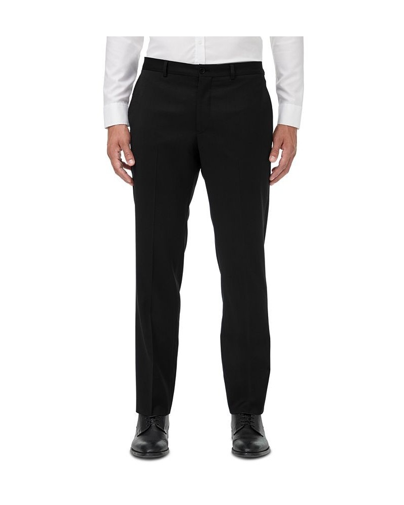 Armani Exchange Men's Slim-Fit Black Solid Suit Separate Pants $80.50 Suits