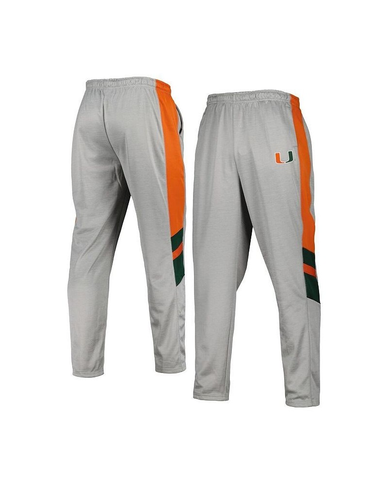 Men's Heathered Gray and Orange Miami Hurricanes Bushwood Pants $31.19 Pants