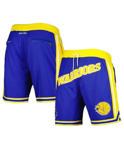 Men's Royal, Gold Golden State Warriors 1993 NBA Draft Hardwood Classics Just Don Authentic Shorts $168.10 Shorts