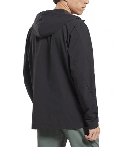 Men's Performance Woven Zip-Up Track Jacket Black $39.60 Jackets